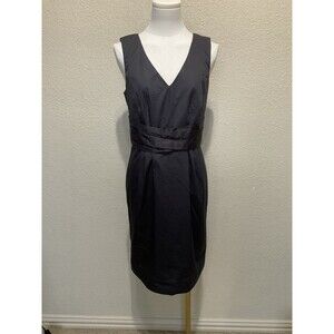 Loft, Women’s, Sleeveless, V-Neck, Pencil, Sheath Dress, Slate, Size: 8